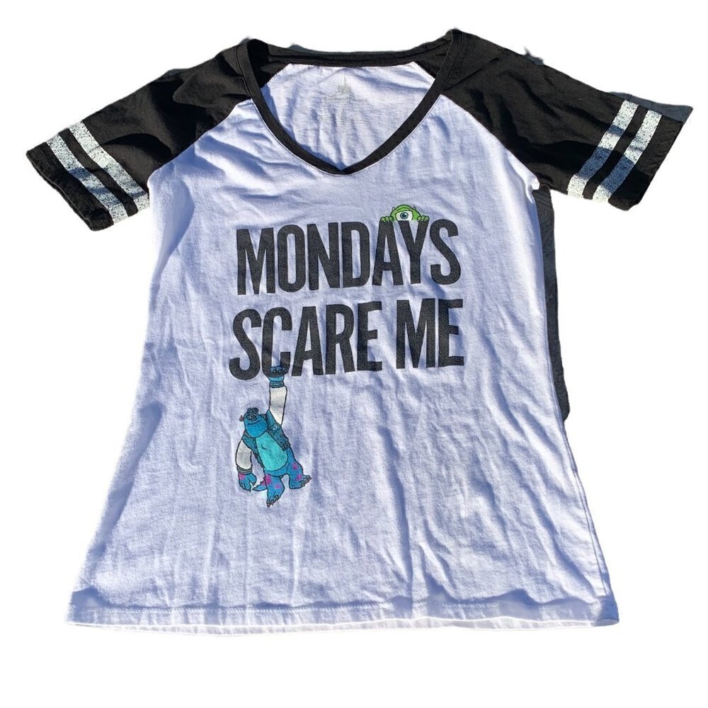 DISNEY Parks Sully Monsters Inc "Mondays Scare Me" Shirt SIze XS
